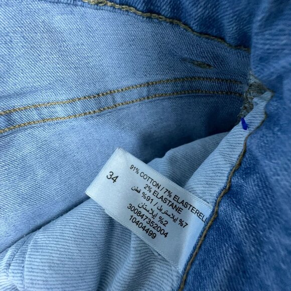 Nuon Skinny Jeans Denim Stretch Light Wash Five Design Pockets Womens Blue SZ 34 - Picture 7 of 12